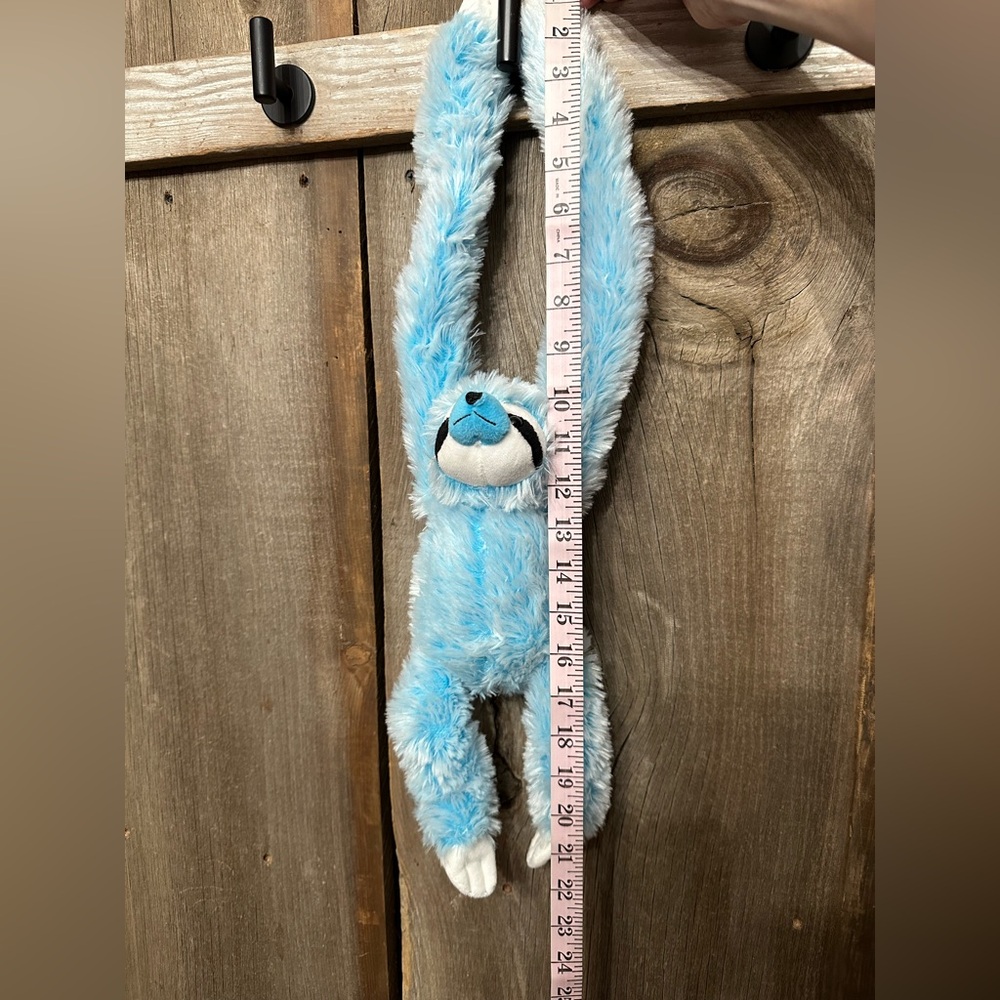 Kellytoy Long Arm Plush Sloth in Frosted Blue 22” Stuffed Animal - Picture 15 of 16